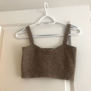 Zara knit bralette top